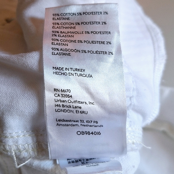 Free People Raw White Ripped High Rise Jeans 28 - Picture 14 of 15